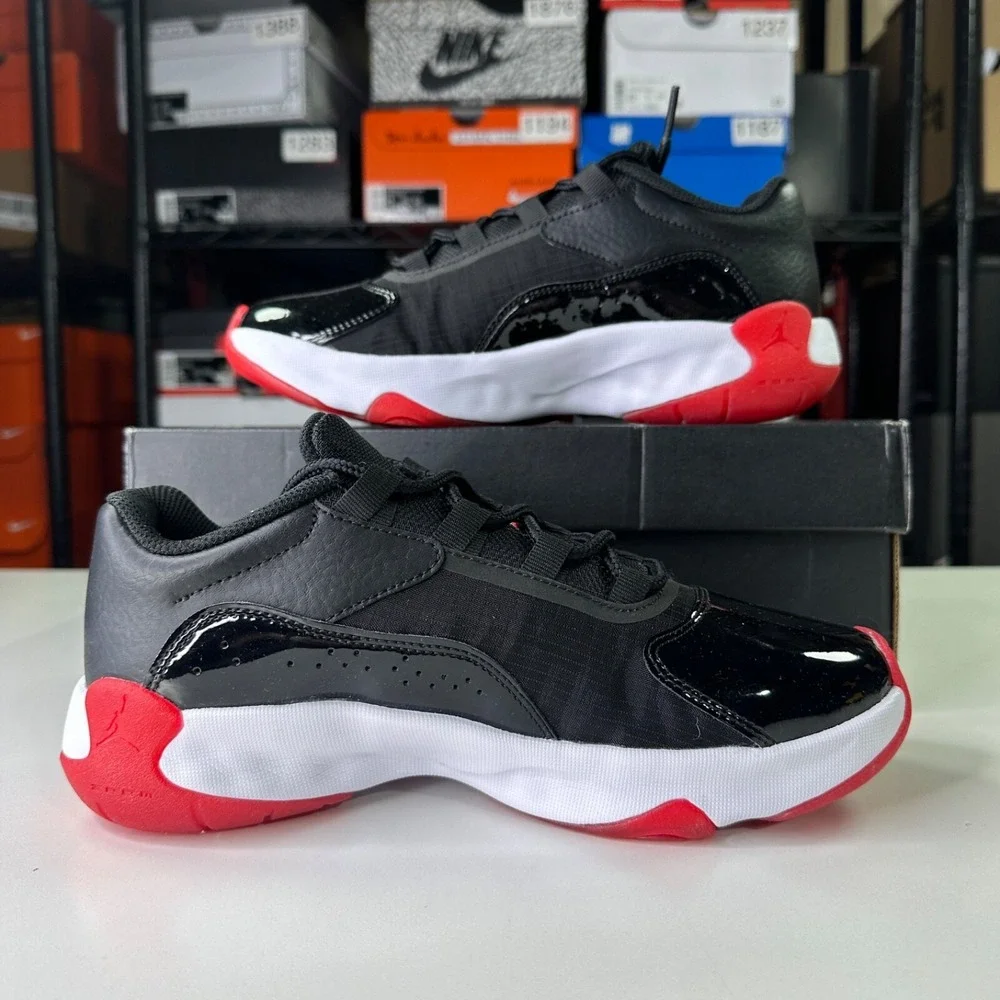Nike Air Jordan 11 CMFT Basketball Shoes Youth Size 5Y Black Red CZ0907-060